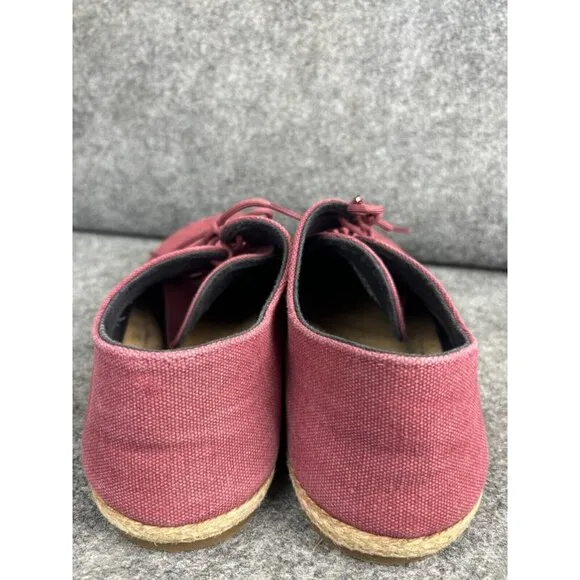 Patara  Nomad Shoes Men's 10 Red/Pink Eco Lace Up Casual Sneaker Thailand
