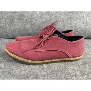 Patara  Nomad Shoes Men's 10 Red/Pink Eco Lace Up Casual Sneaker Thailand