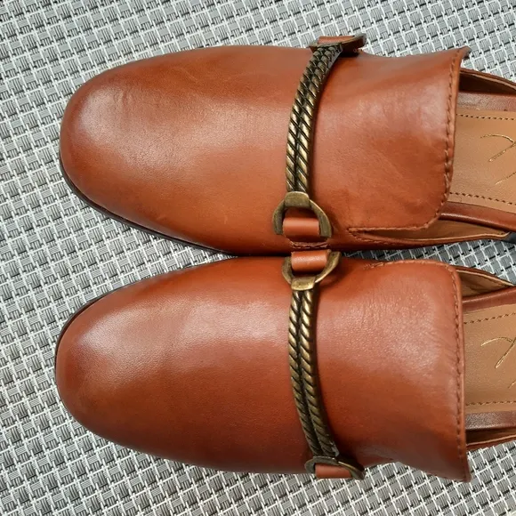 Patricia Nash Tilly Loafers Slip On Chunky Mules Rope Bridle Gift 6 NEW