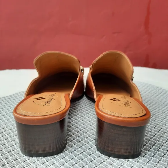 Patricia Nash Tilly Loafers Slip On Chunky Mules Rope Bridle Gift 6 NEW