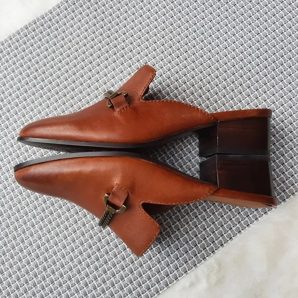 Patricia Nash Tilly Loafers Slip On Chunky Mules Rope Bridle Gift 6 NEW