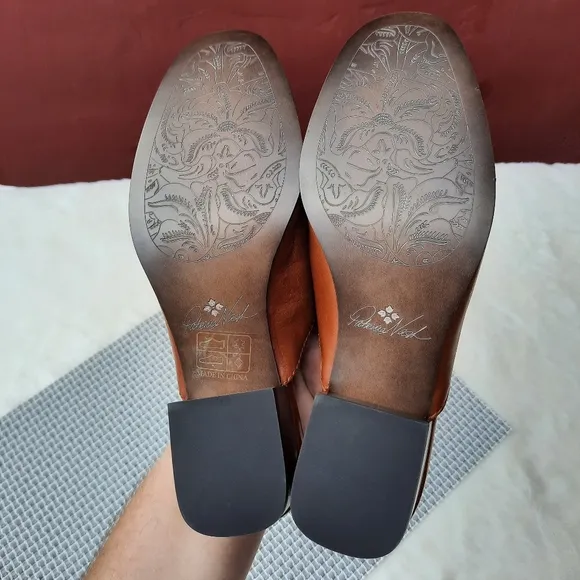 Patricia Nash Tilly Loafers Slip On Chunky Mules Rope Bridle Gift 6 NEW