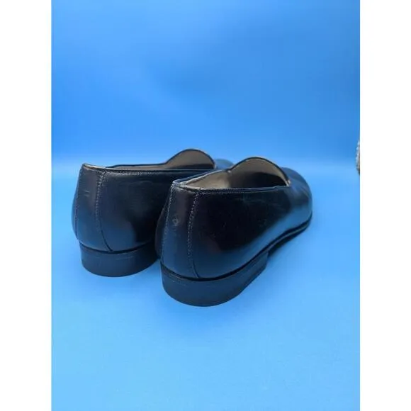 PAUL STUART x GRENSON Size 7.5 Black Leather Loafers Womens