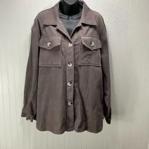 PEACH LOVE Corduroy Shirt Jacket