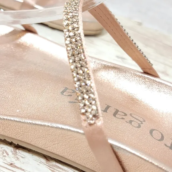 Pedro Garcia Amanda Crystal Sandals In Rose Gold EU 40