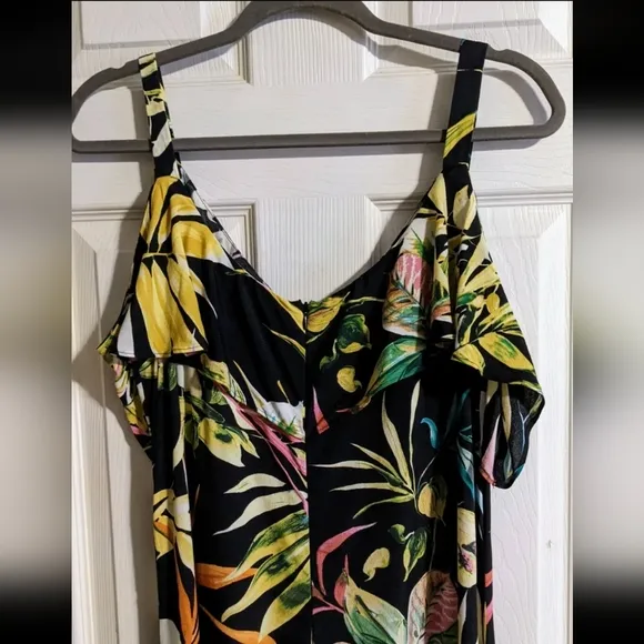 Persona by Marina Rinaldi Maxi Dress US 8 Floral Off-The-Shoulder Spring Summer