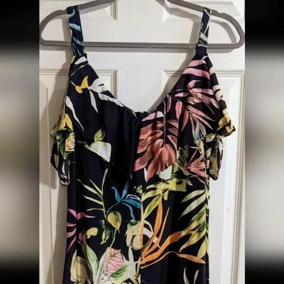 Persona by Marina Rinaldi Maxi Dress US 8 Floral Off-The-Shoulder Spring Summer