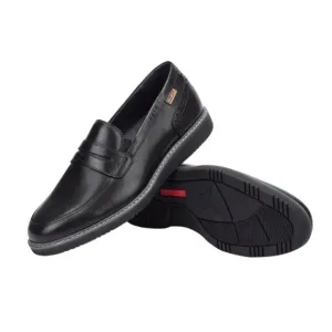 PIKOLINOS Mens Avila Classic Loafers EU 44 US 10-10.5 Black Leather NIB