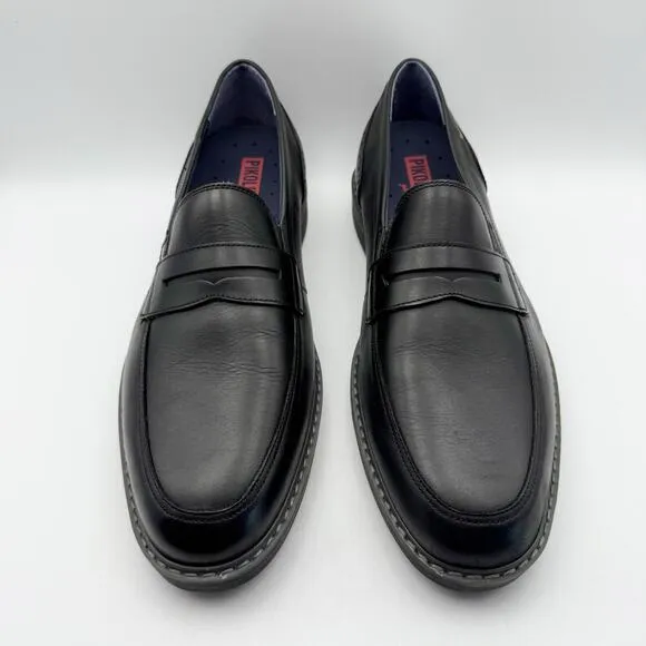 PIKOLINOS Mens Avila Classic Loafers EU 44 US 10-10.5 Black Leather NIB