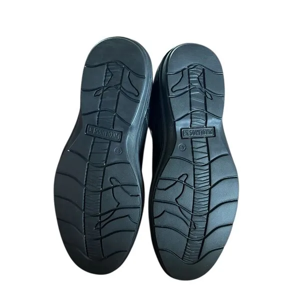 Pikolinos New Black Leather Driving Moccasins Leather Mens Size 43