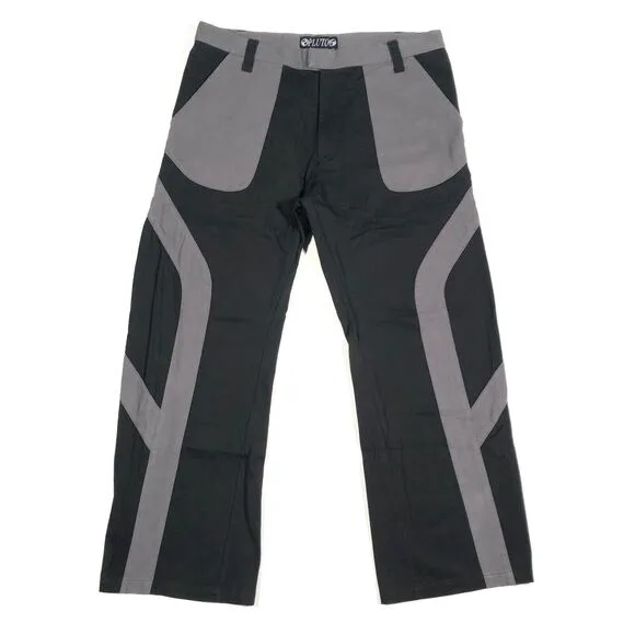 Pluto Love Story Vertigo Pants Black Grey size XL 38x31 Streetwear B29