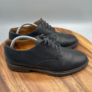 Polo Ralph Lauren Country Shoes Mens 9.5 D Black Leather Oxford Lug Vintage