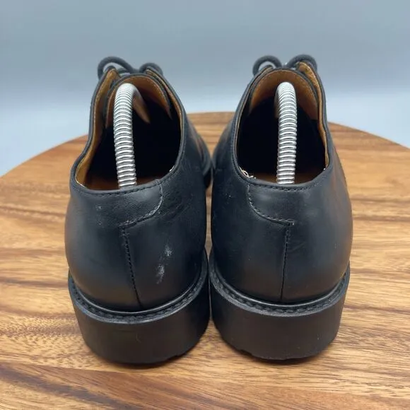 Polo Ralph Lauren Country Shoes Mens 9.5 D Black Leather Oxford Lug Vintage