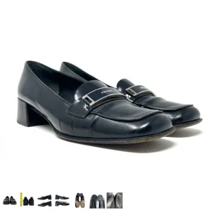 PRADA Classic Black Leather Loafer Moccasin Shoes | Italian Luxury Dress…