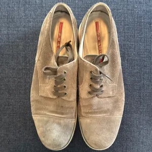 Prada gray Suede runners size 11