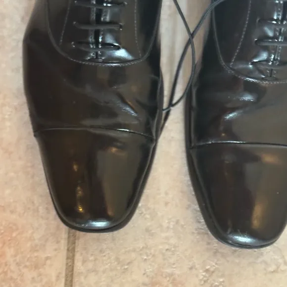 Prada loafers logo dress shoes lace up moccasins tuxedo suit flats oxfords