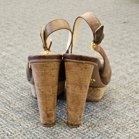 Prada Women's Brown Leather Heels