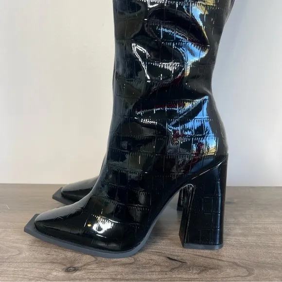 PRINCESS POLLY Mercury Knee High Heeled Women's Boot Size 7 #B1272