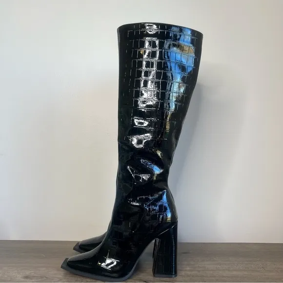 PRINCESS POLLY Mercury Knee High Heeled Women's Boot Size 7 #B1272