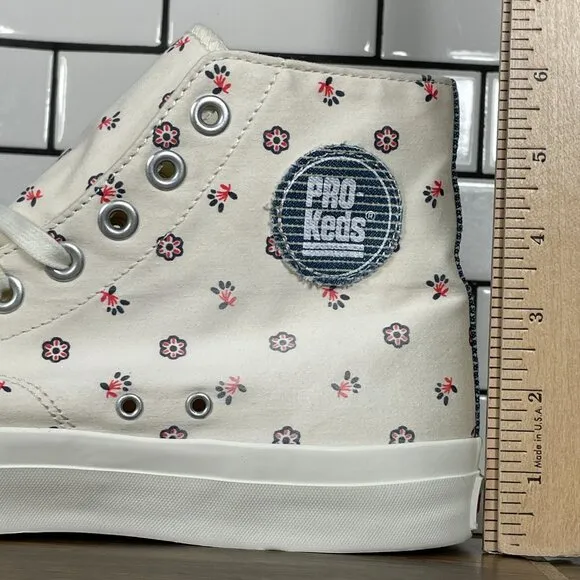 Pro Keds Royal Hi Bandana Egret Mens Size 10 Shoes Multicolor Floral Sneaker