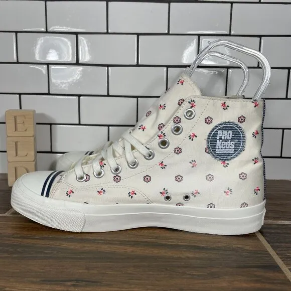 Pro Keds Royal Hi Bandana Egret Mens Size 10 Shoes Multicolor Floral Sneaker