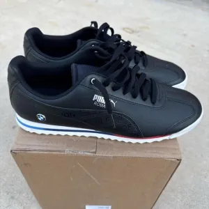 Puma BMW black and white lifestyle trainers
