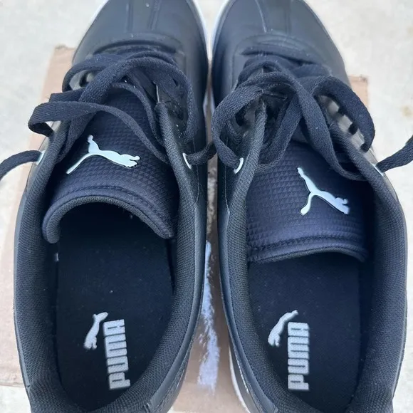 Puma BMW black and white lifestyle trainers