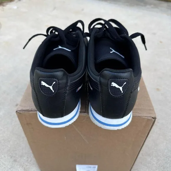 Puma BMW black and white lifestyle trainers