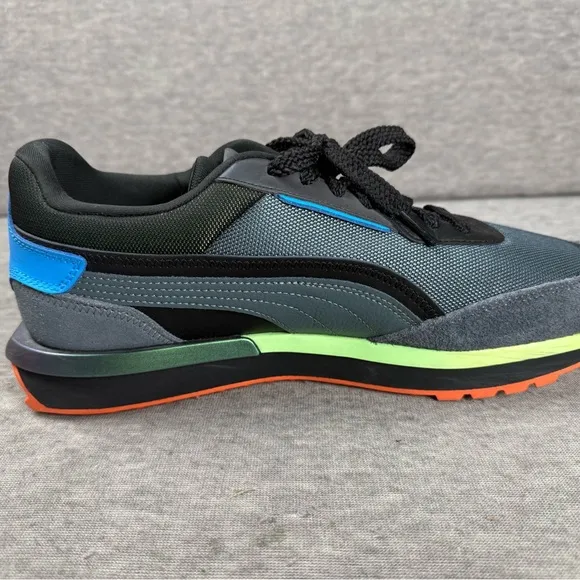Puma City Rider Ls Shoes Mens Size 11.5 Dark Slate Ocean Dive 385662-01