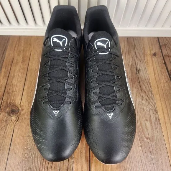 PUMA King Pro FG/AG Mens Size 12 Black Athletic Sports Soccer Cleats 107566-01