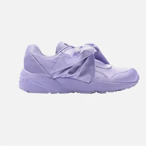 Puma Rihana fenty bow purple 2017 rare sneakers satin lavender lace up shoes 8