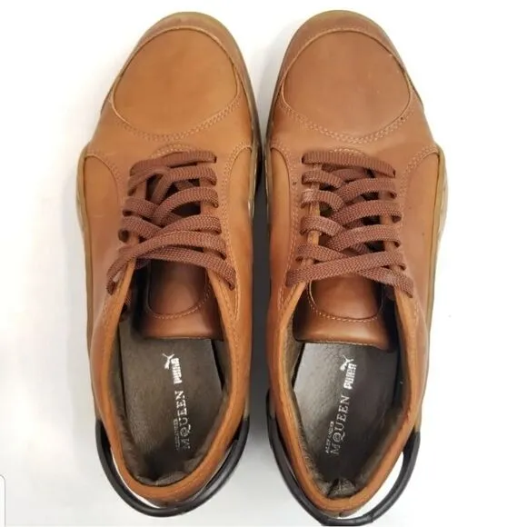 PUMA x Alexander McQueen Brown Vintage Exclusive Runway Shoes. Men's Size: 8