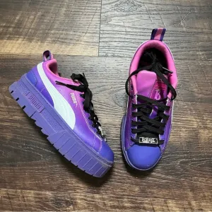 Puma y2K mayze BRATZ purple pink platform chunky heel sneakers shoes 5Y 6/6.5W