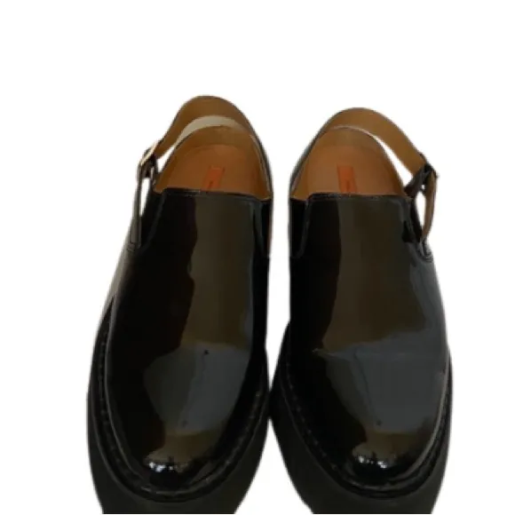 Rachel Comey Women's Black Cow Leather Jardinerio Loafer Mules Size 7.5