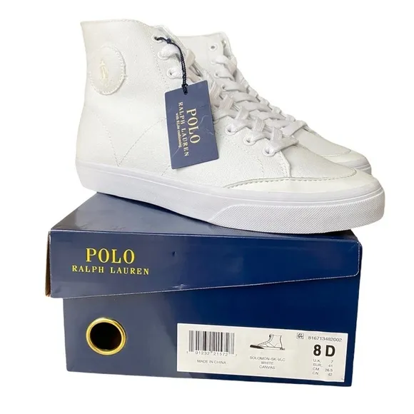 Ralph Lauren Polo high top Sneakers , Size 8 D