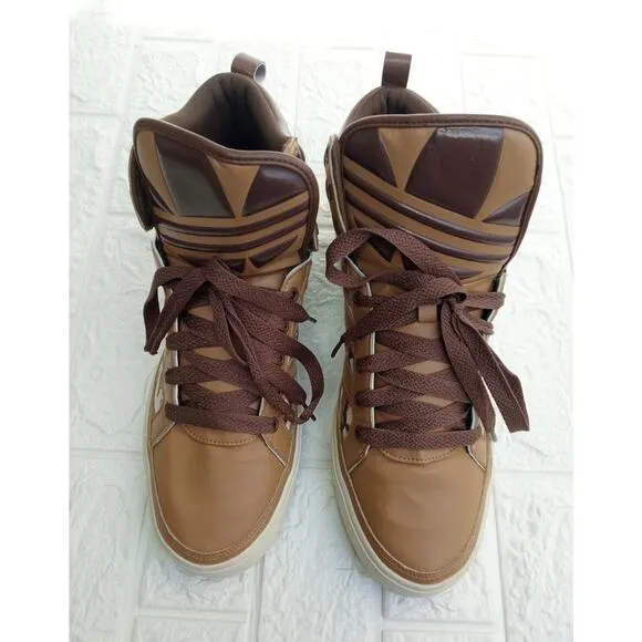 RARE ADIDAS G66211 Originals Hi Top MEN'S Brown Camo Athletic Sneakers Size 11.5
