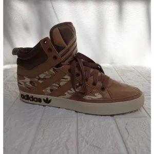 RARE ADIDAS G66211 Originals Hi Top MEN'S Brown Camo Athletic Sneakers Size 11.5