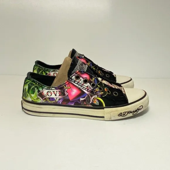Rare - Ed Hardy - Vintage - Women's Shoes Size: 5