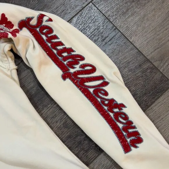 RARE! Johnny Was Embroidered Mock Neck Full Zip Jacket - Women's Size Small