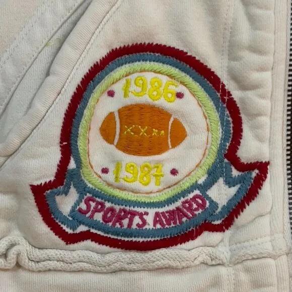 RARE! Johnny Was Embroidered Mock Neck Full Zip Jacket - Women's Size Small