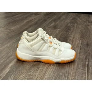 RARE Nike Air Jordan Retro 11 XI Low GG Youth Citrus White (580521-139) Sz 6.5Y