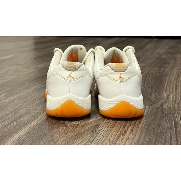 RARE Nike Air Jordan Retro 11 XI Low GG Youth Citrus White (580521-139) Sz 6.5Y