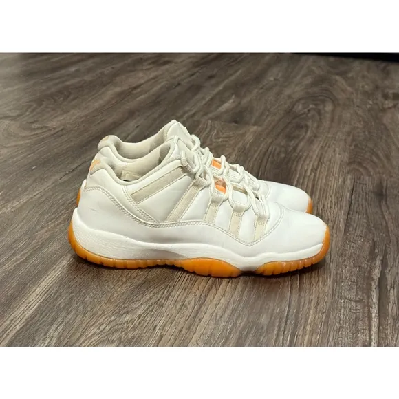 RARE Nike Air Jordan Retro 11 XI Low GG Youth Citrus White (580521-139) Sz 6.5Y