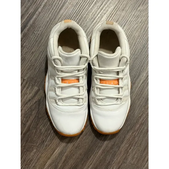 RARE Nike Air Jordan Retro 11 XI Low GG Youth Citrus White (580521-139) Sz 6.5Y