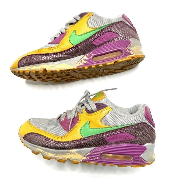 RARE Nike Air Max 90 Cocktail US 7.5 Womens Shoes 312052-071 Pink/Yellow 2007
