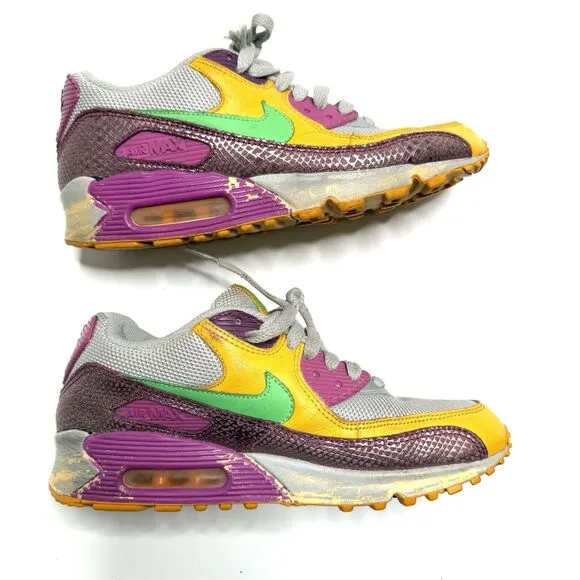 RARE Nike Air Max 90 Cocktail US 7.5 Womens Shoes 312052-071 Pink/Yellow 2007