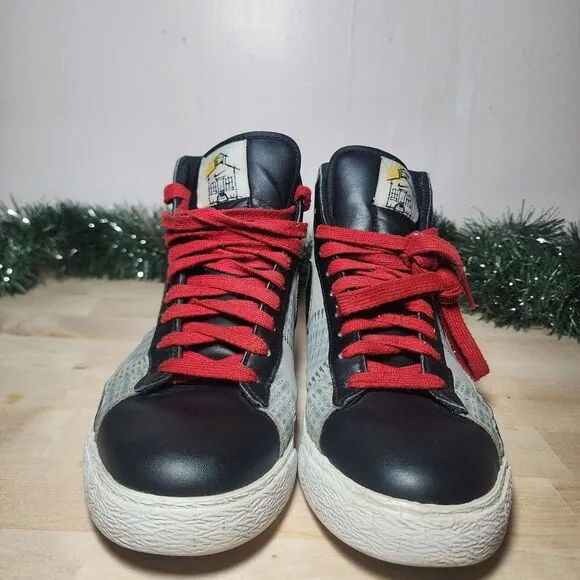 RARE🔥 Nike Blazer High Premium SB SCANTRON Exam Test 6.5Y 318705-004 Black Red