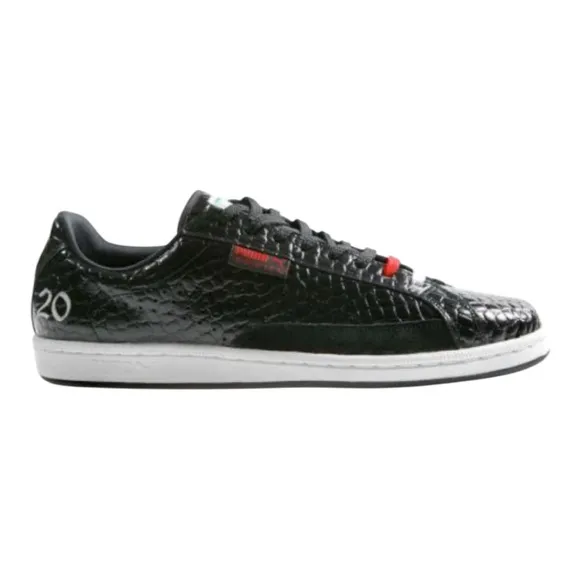 Rare Puma Sportie LA Match Crocodile Skin Unisex Men 6.5 / Women 8 Shoes Black