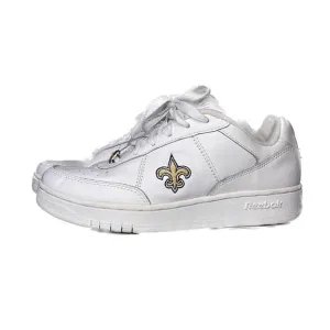 Rare Vintage White Mens Reebok NFL Shoes New Orleans Saints Size 8 Athletic RbK