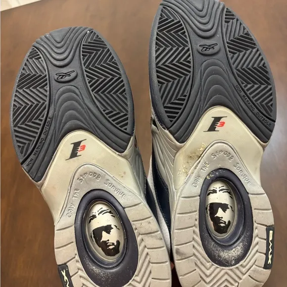 Reebok Answer IV “Georgetown” Men's Shoes - White / Navy / Grey - Size 12